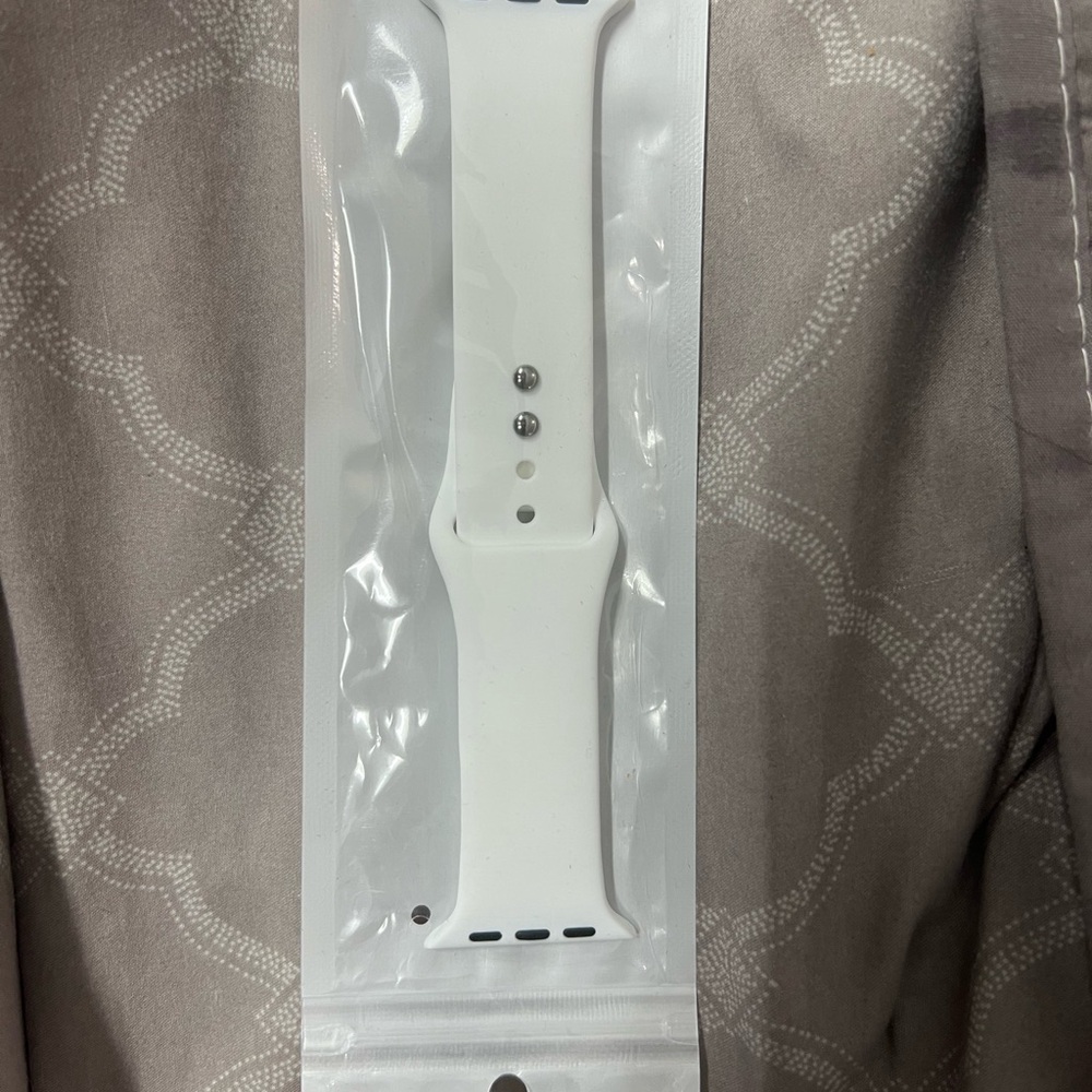 White Silicone Smartwatch Wristband